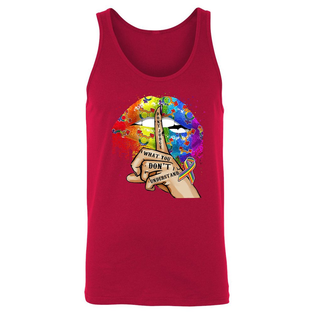 Unisex Jersey Tank - 6V3L7DPP - Red - 11