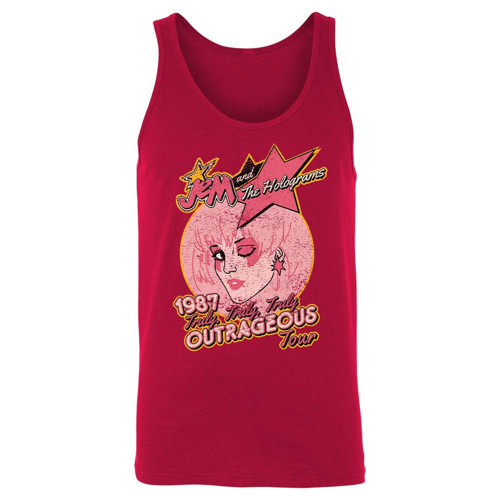 Unisex Jersey Tank - U5EKRC6D - Red - 11
