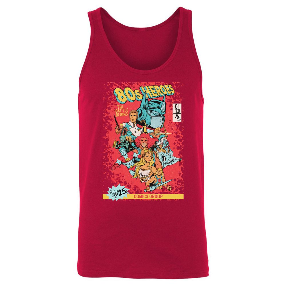 Unisex Jersey Tank - NTD8QGL3 - Red - 11