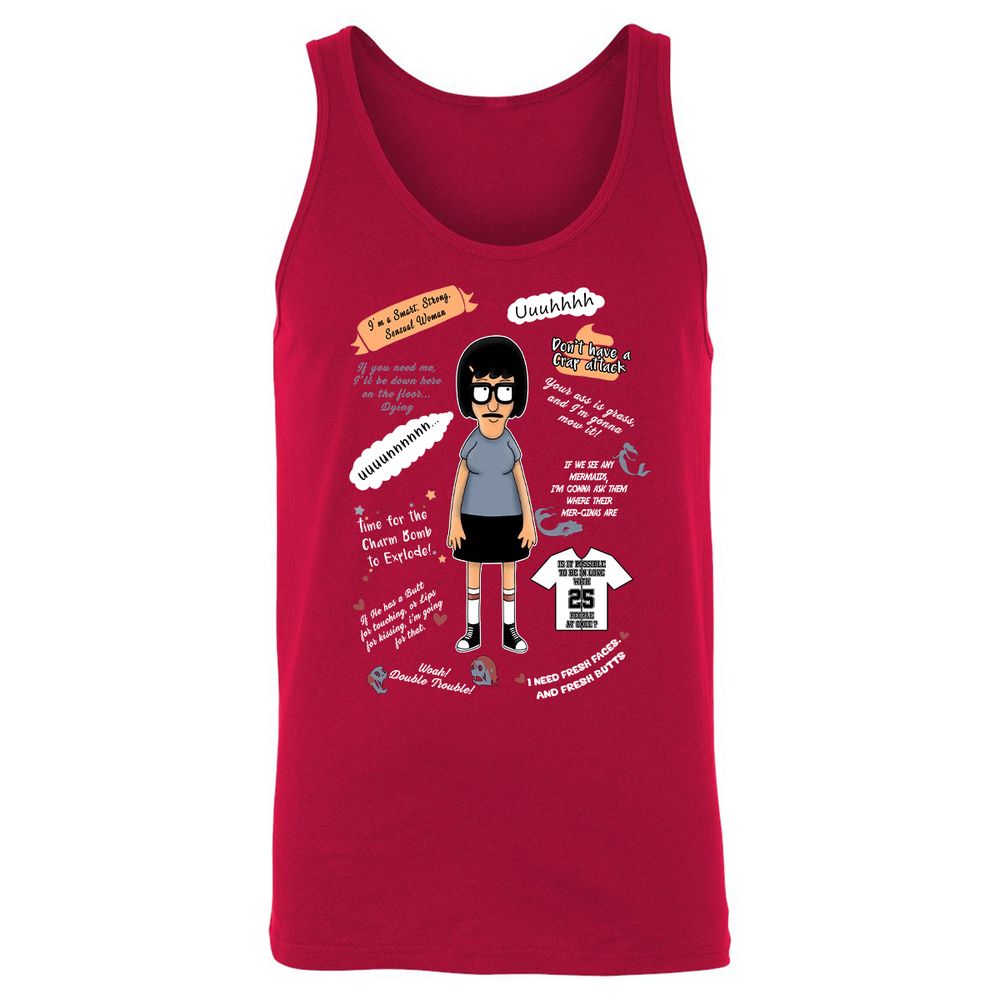Unisex Jersey Tank - 9X2QMVES - Red - 11