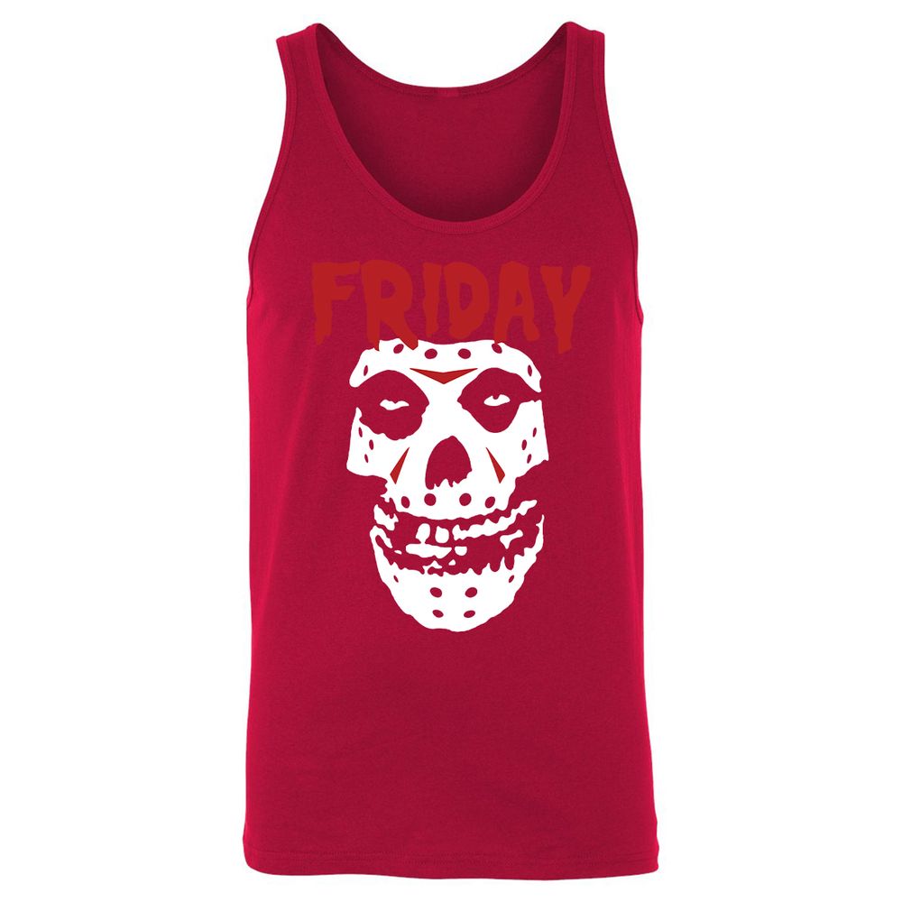 Unisex Jersey Tank - SLENMZK3 - Red - 11