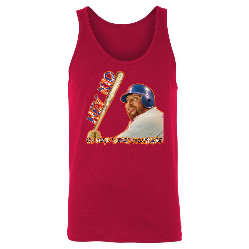 Unisex Jersey Tank - QZKMX6EG - Red - 11