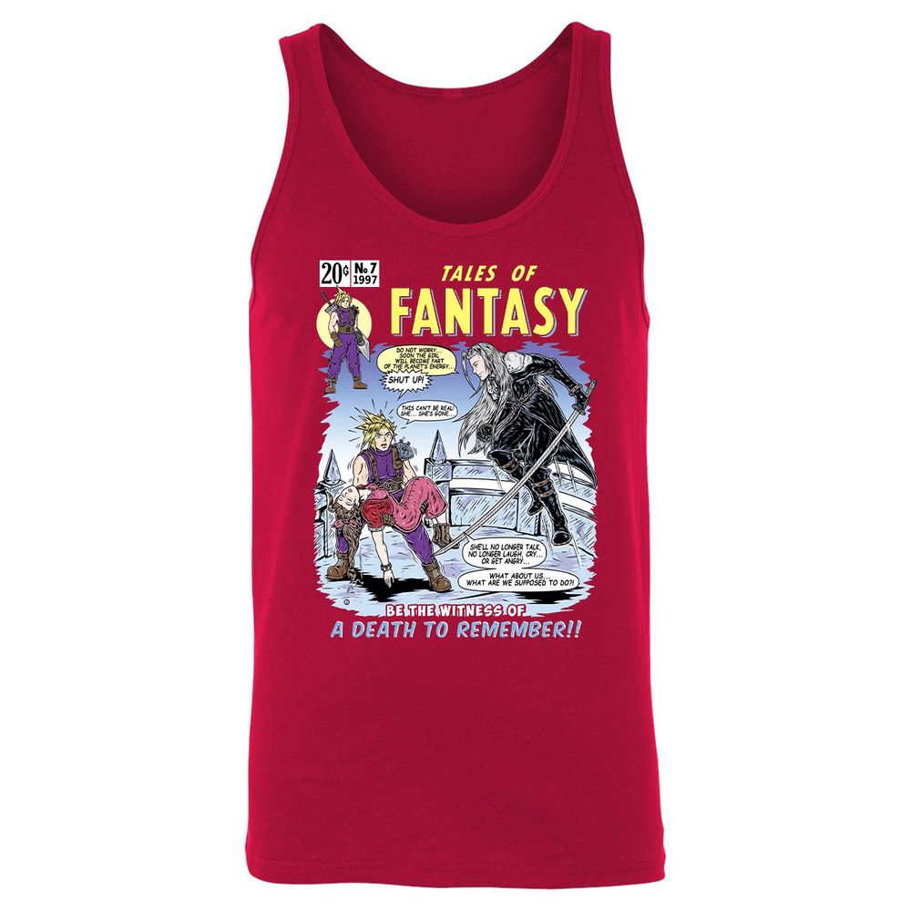 Unisex Jersey Tank - HUE2GDYF - Red - 11