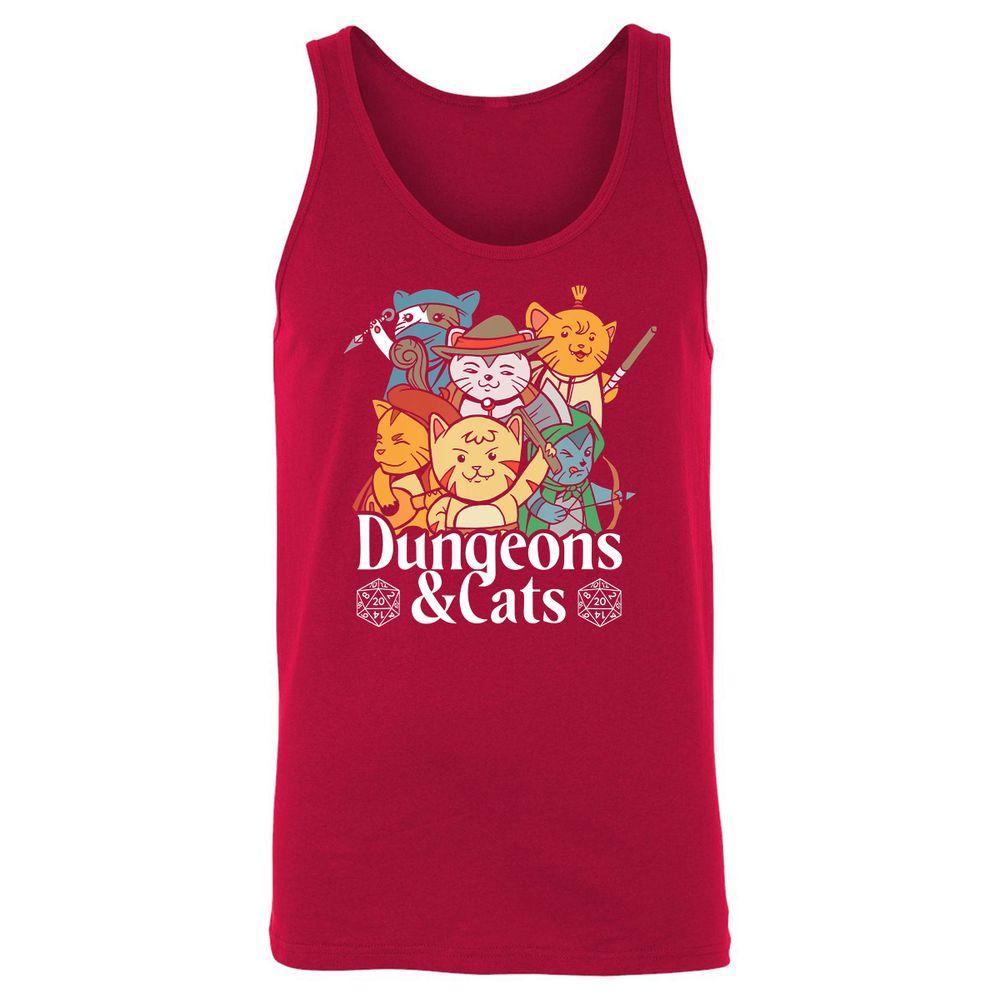 Unisex Jersey Tank - LGR872RT - Red - 11