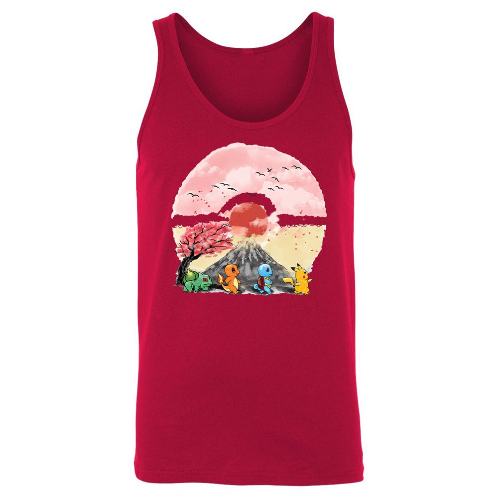 Unisex Jersey Tank - CZFQFL6D - Red - 11