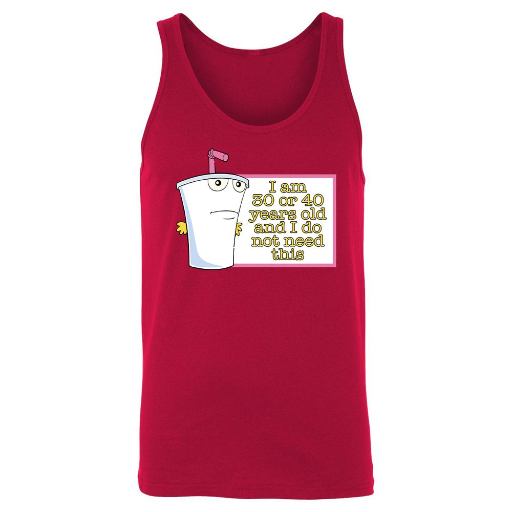 Unisex Jersey Tank - CJVKK1FN - Red - 11