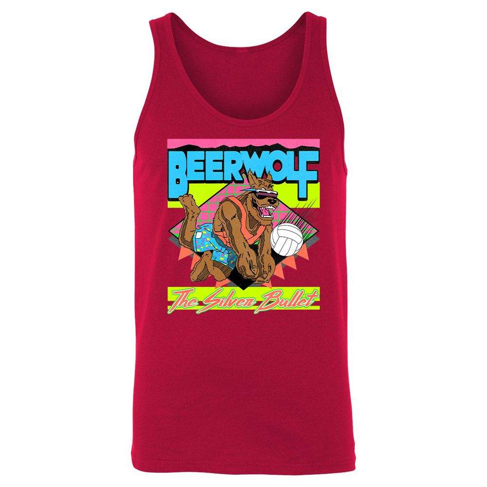 Retro Beach Wolf - Red - 11