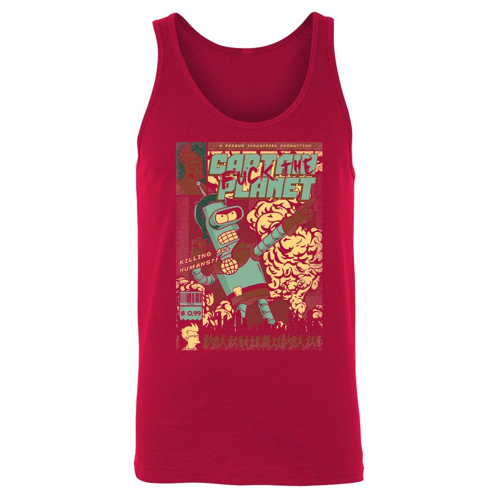 Unisex Jersey Tank - Z1LF8YAL - Red - 11