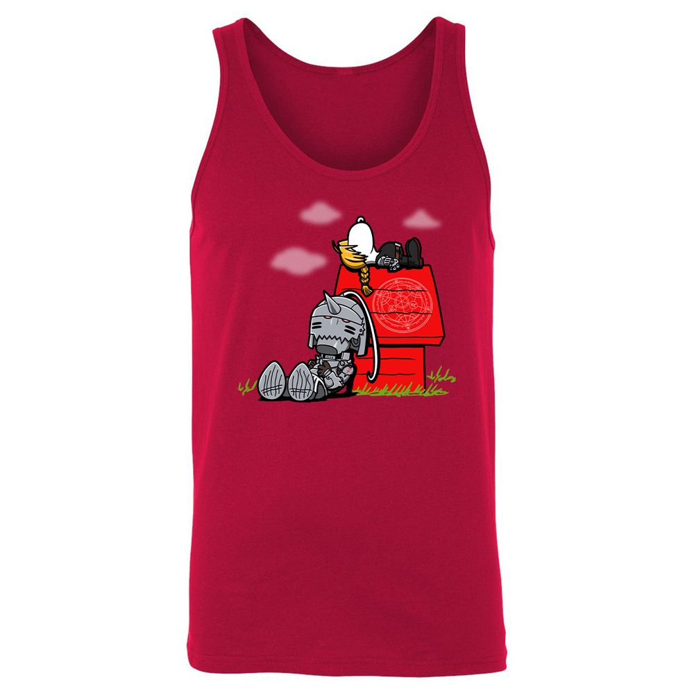 Unisex Jersey Tank - Y83L7DNK - Red - 11
