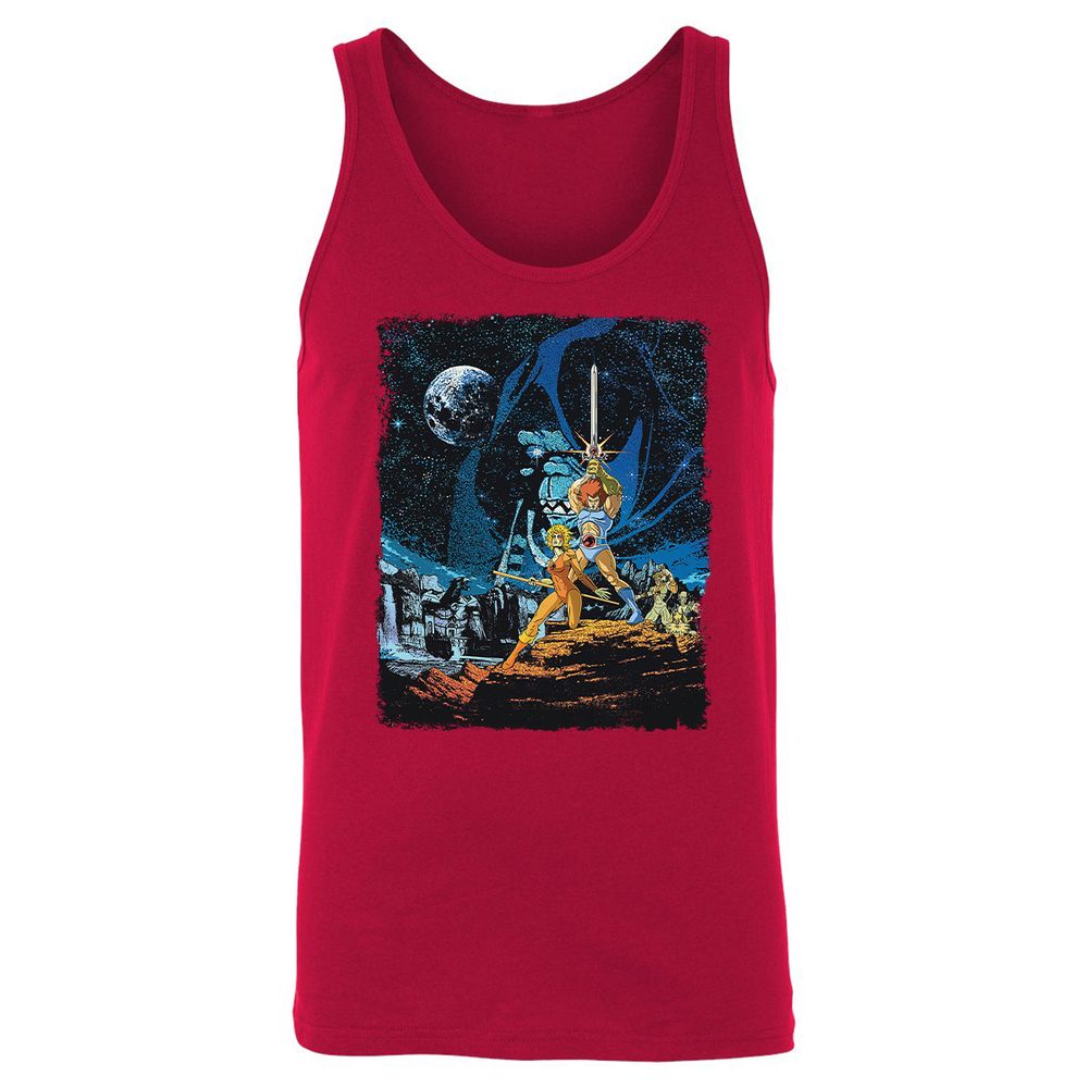 Unisex Jersey Tank - QXV65ZJK - Red - 11