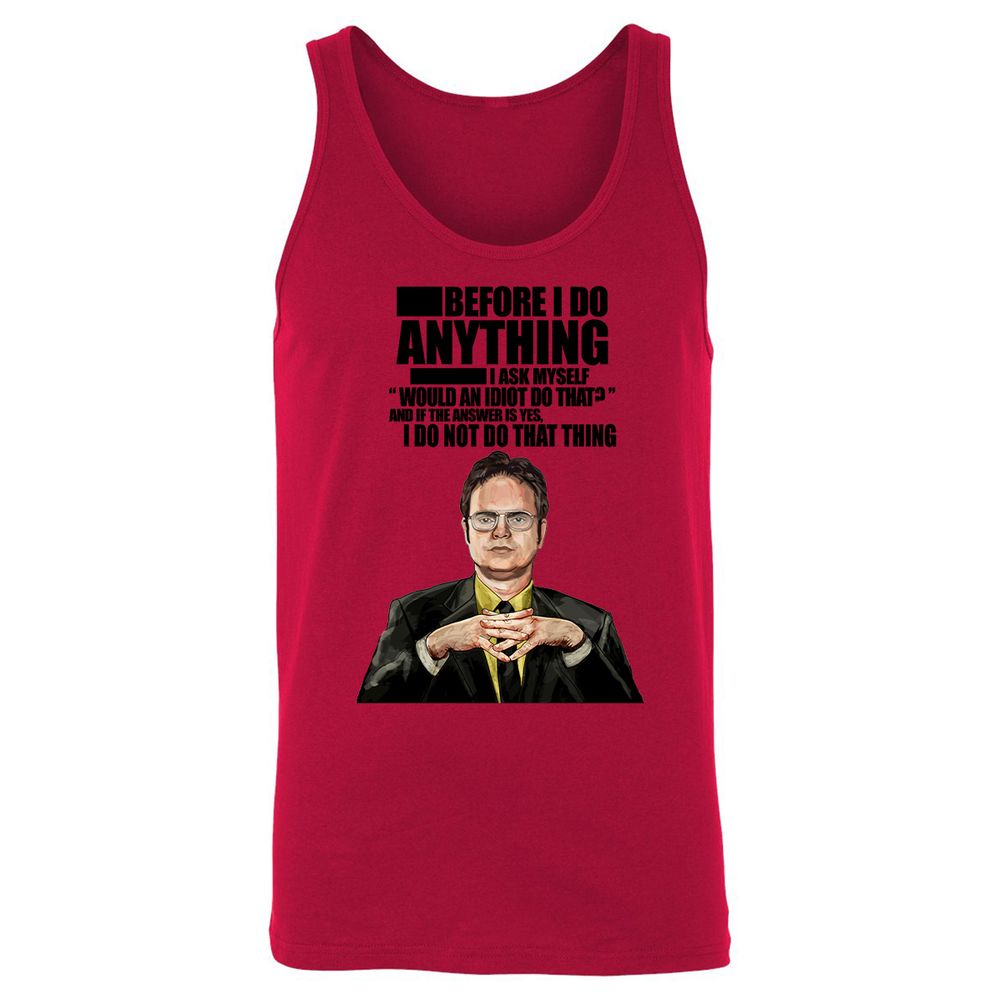 Unisex Jersey Tank - 2YDRFHMS - Red - 11