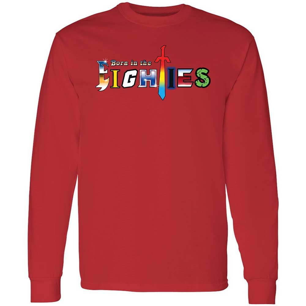 Long Sleeve T-Shirt - V5GVQ1T3 - Red - 11