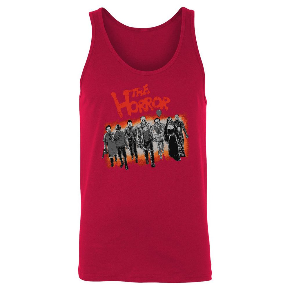 Unisex Jersey Tank - H8HQPAE9 - Red - 11