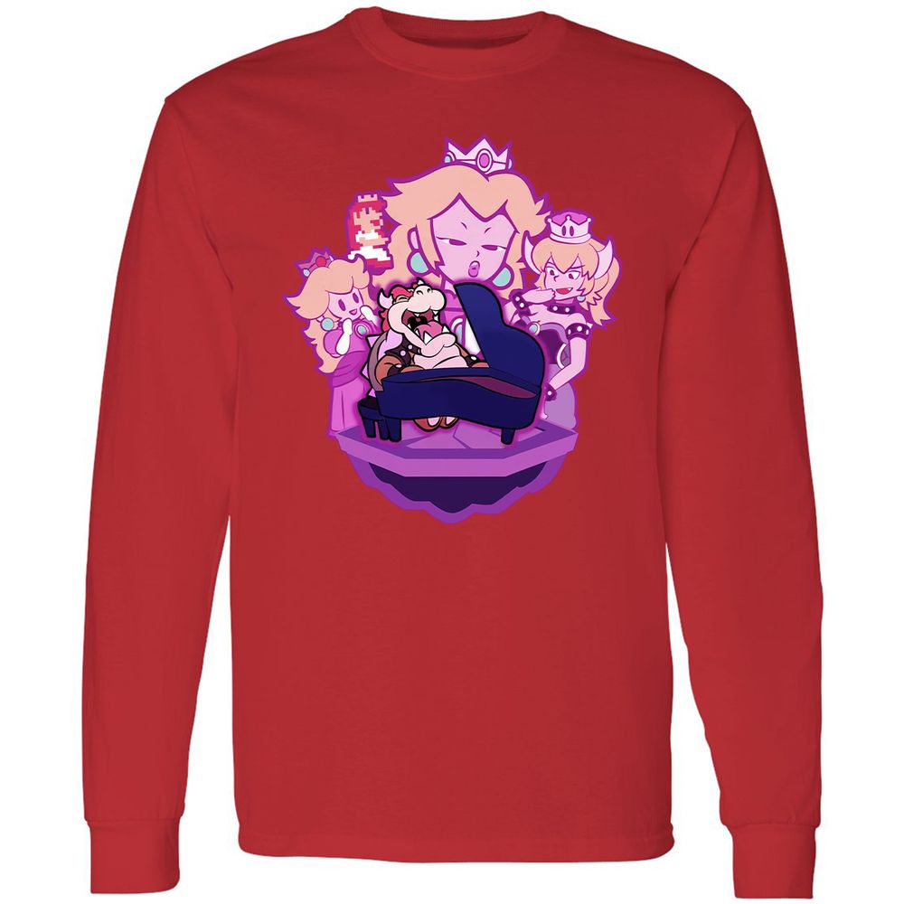 Long Sleeve T-Shirt - 7TN4J4SQ - Red - 11