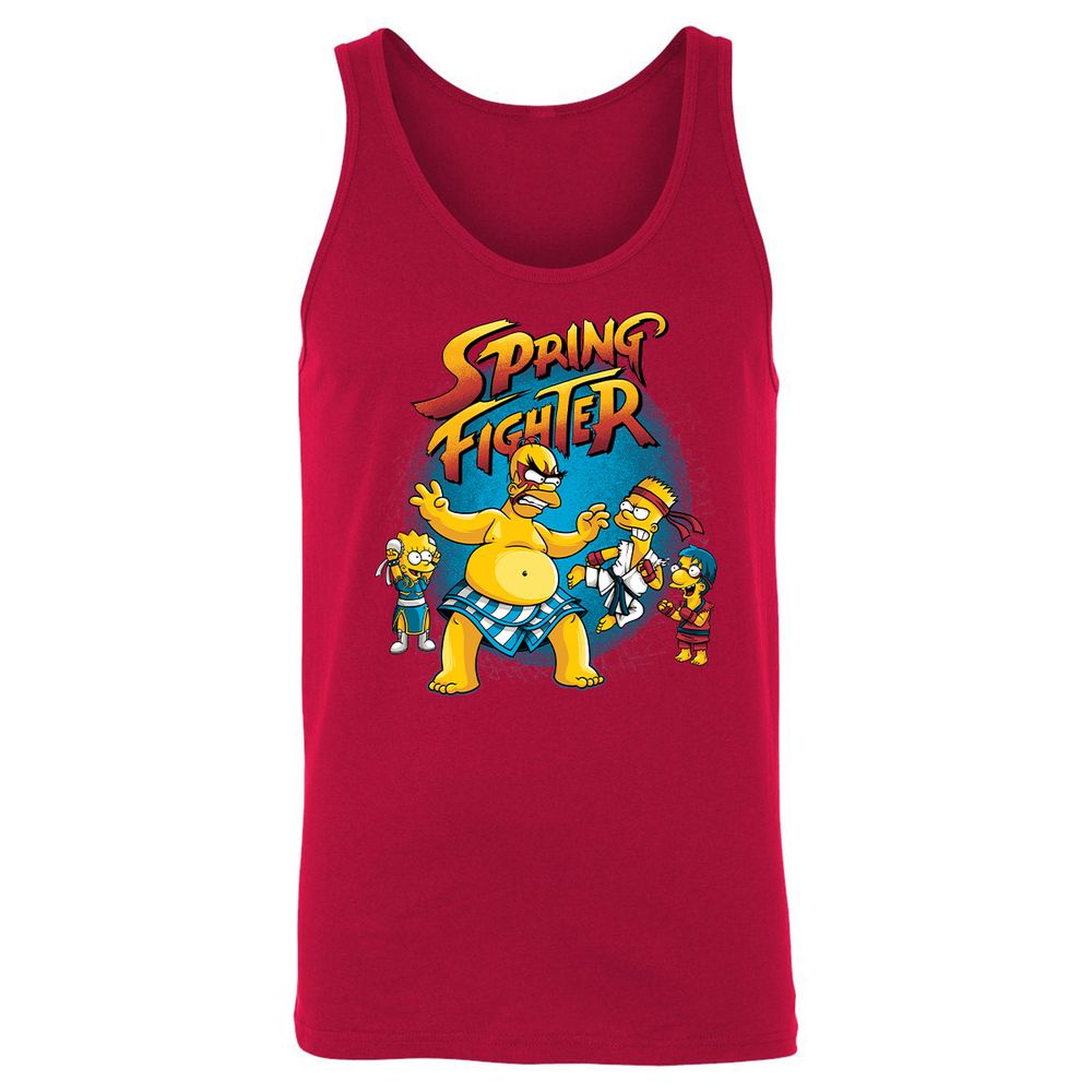 Unisex Jersey Tank - KV51P7XR - Red - 11