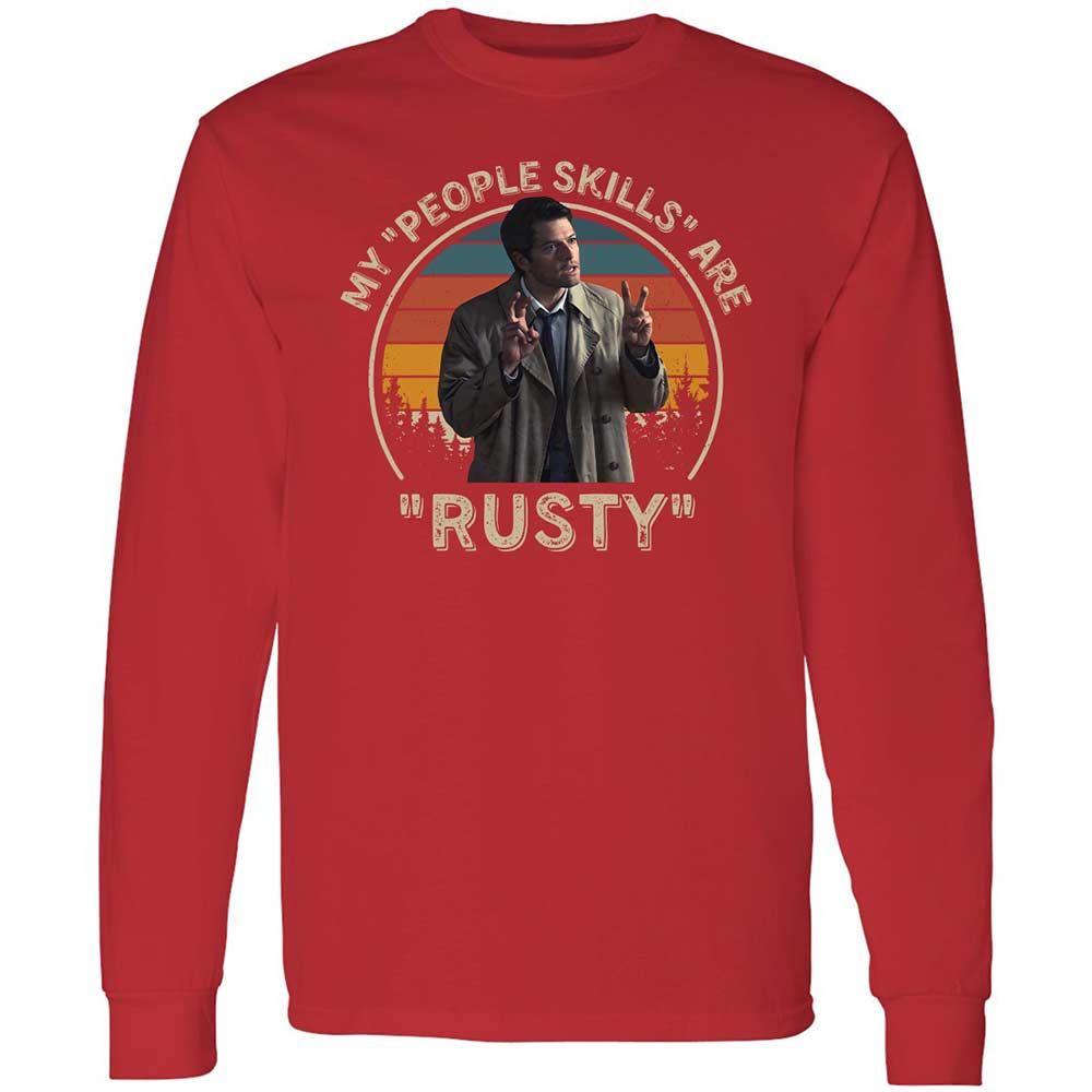 Long Sleeve T-Shirt - SK8UPJGN - Red - 11
