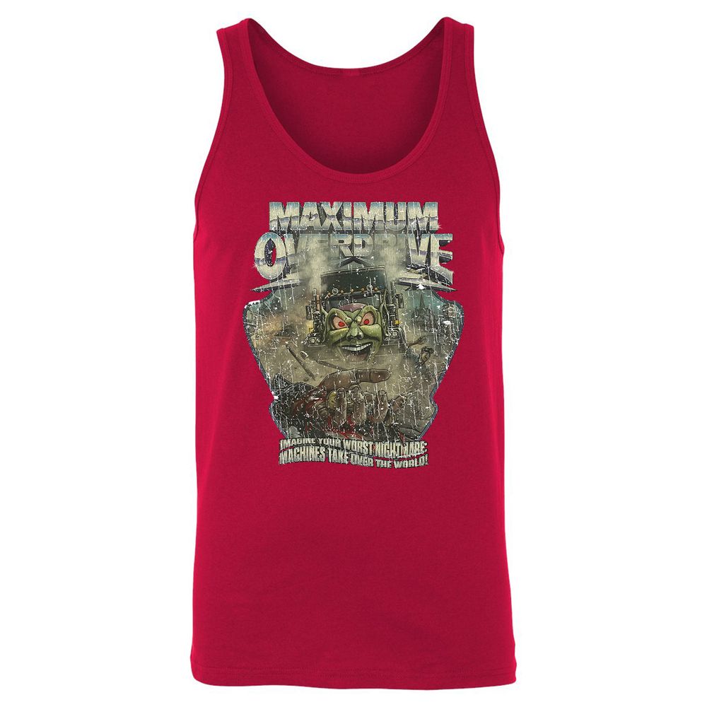Unisex Jersey Tank - QH4L7K6L - Red - 11