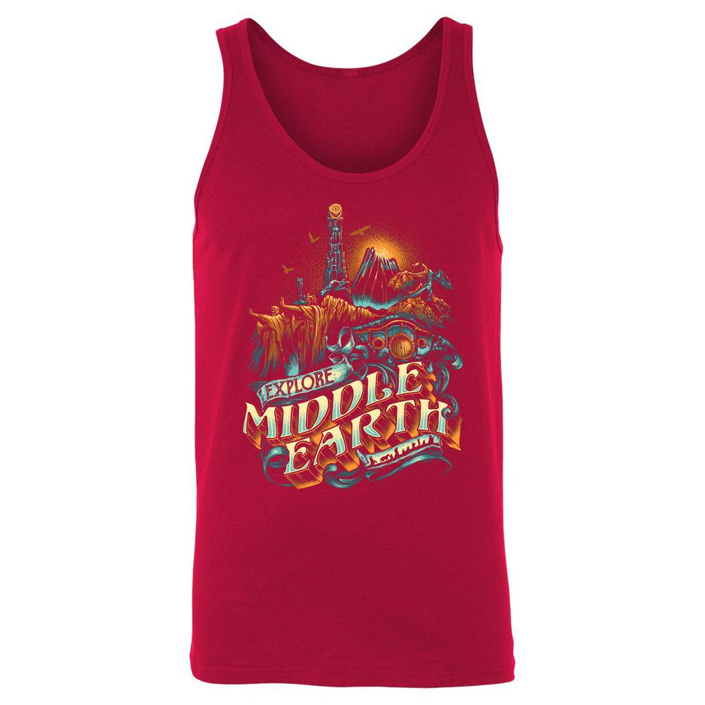 Unisex Jersey Tank - K9TESPDS - Red - 11