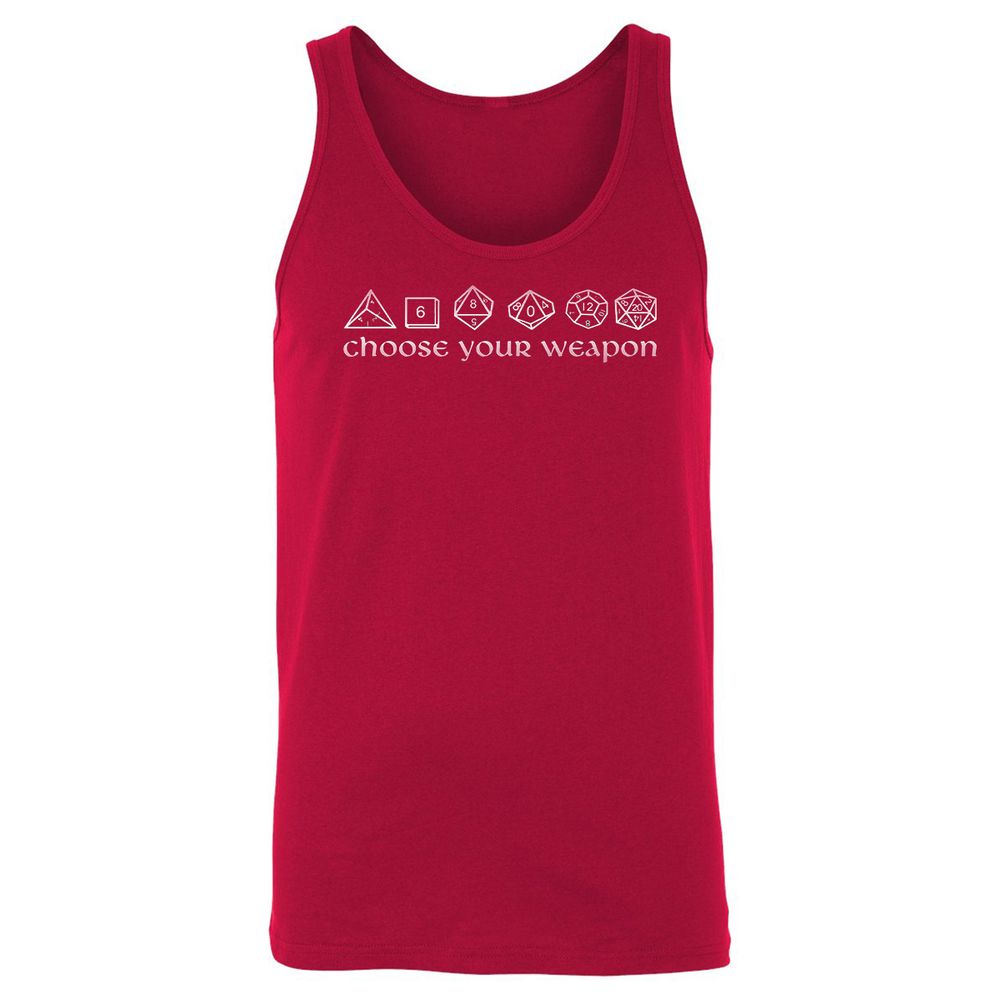 Unisex Jersey Tank - H2QSN9H3 - Red - 11