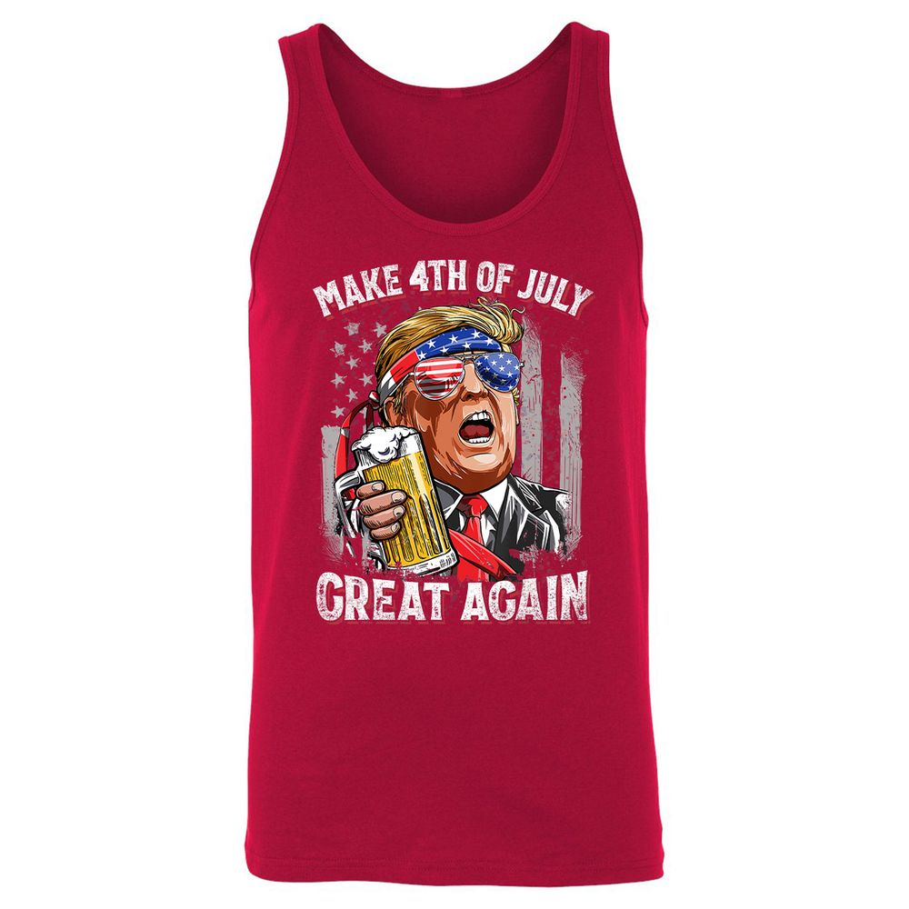 Unisex Jersey Tank - B9C2J87Q - Red - 11