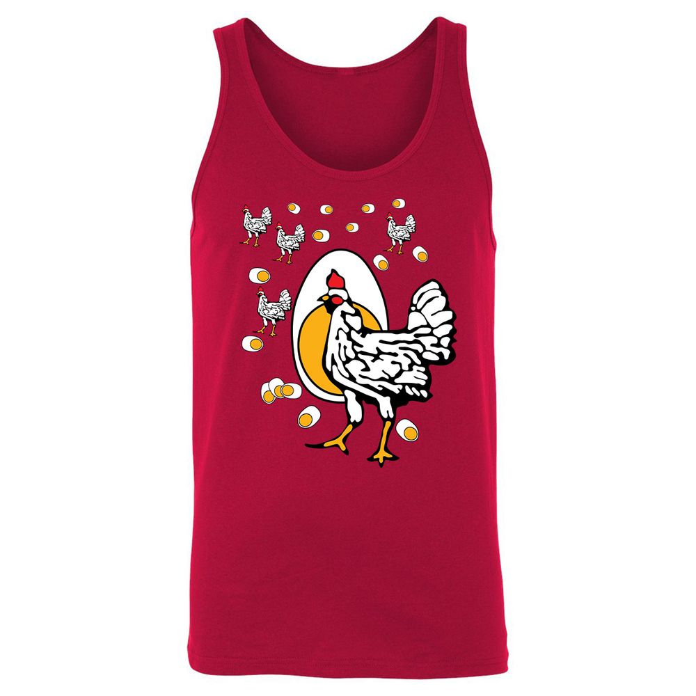 Unisex Jersey Tank - ABJSXZLJ - Red - 11