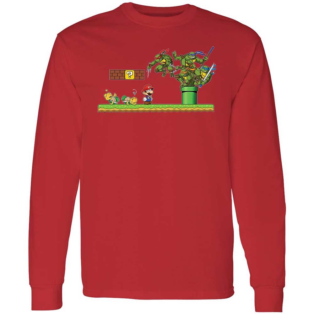 Long Sleeve T-Shirt - X5VAE6G2 - Red - 11