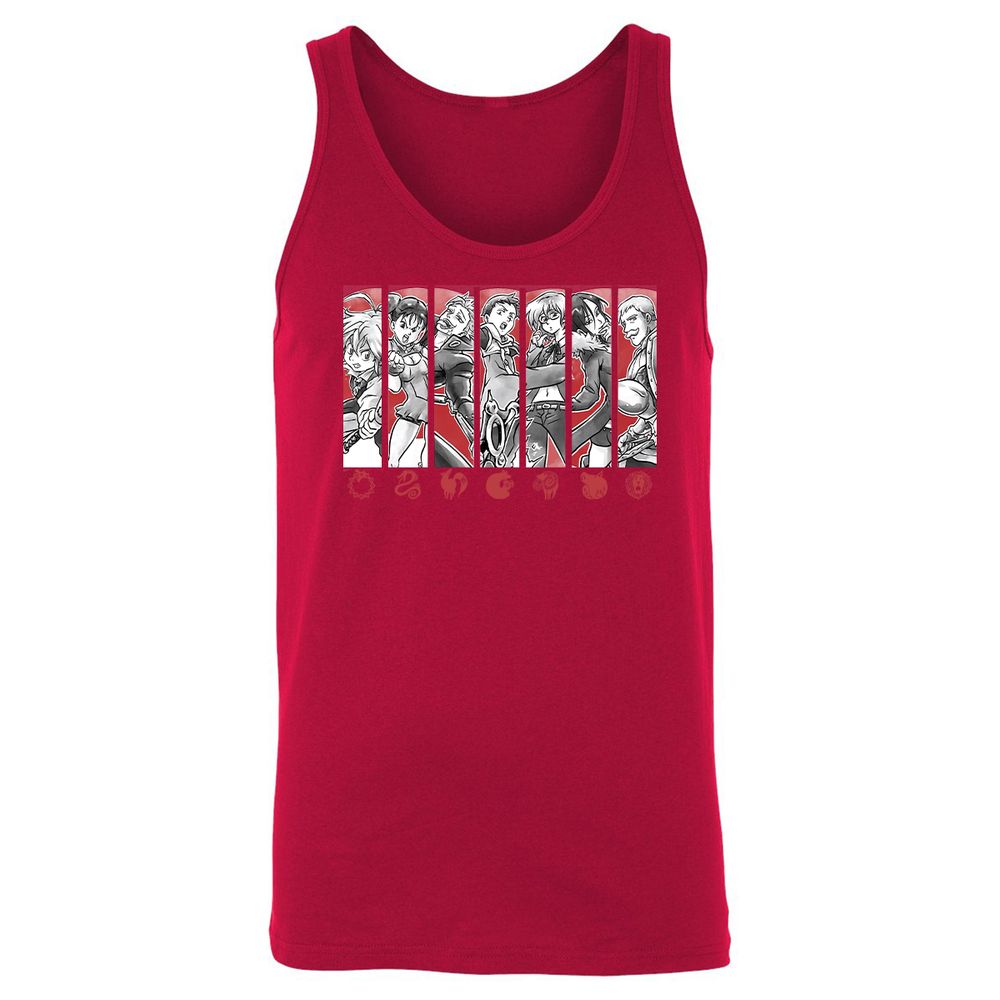 Unisex Jersey Tank - B7HT5QTJ - Red - 11