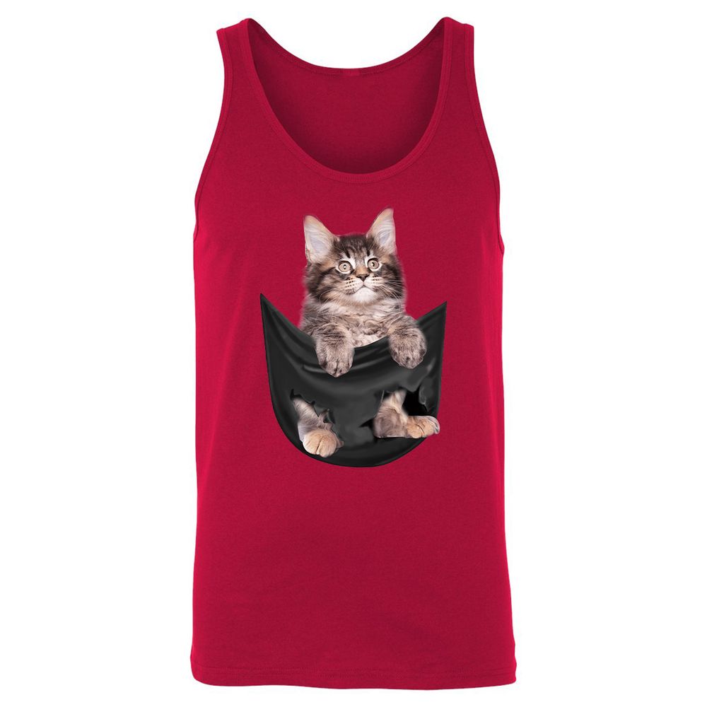 Unisex Jersey Tank - PMY97RDQ - Red - 11