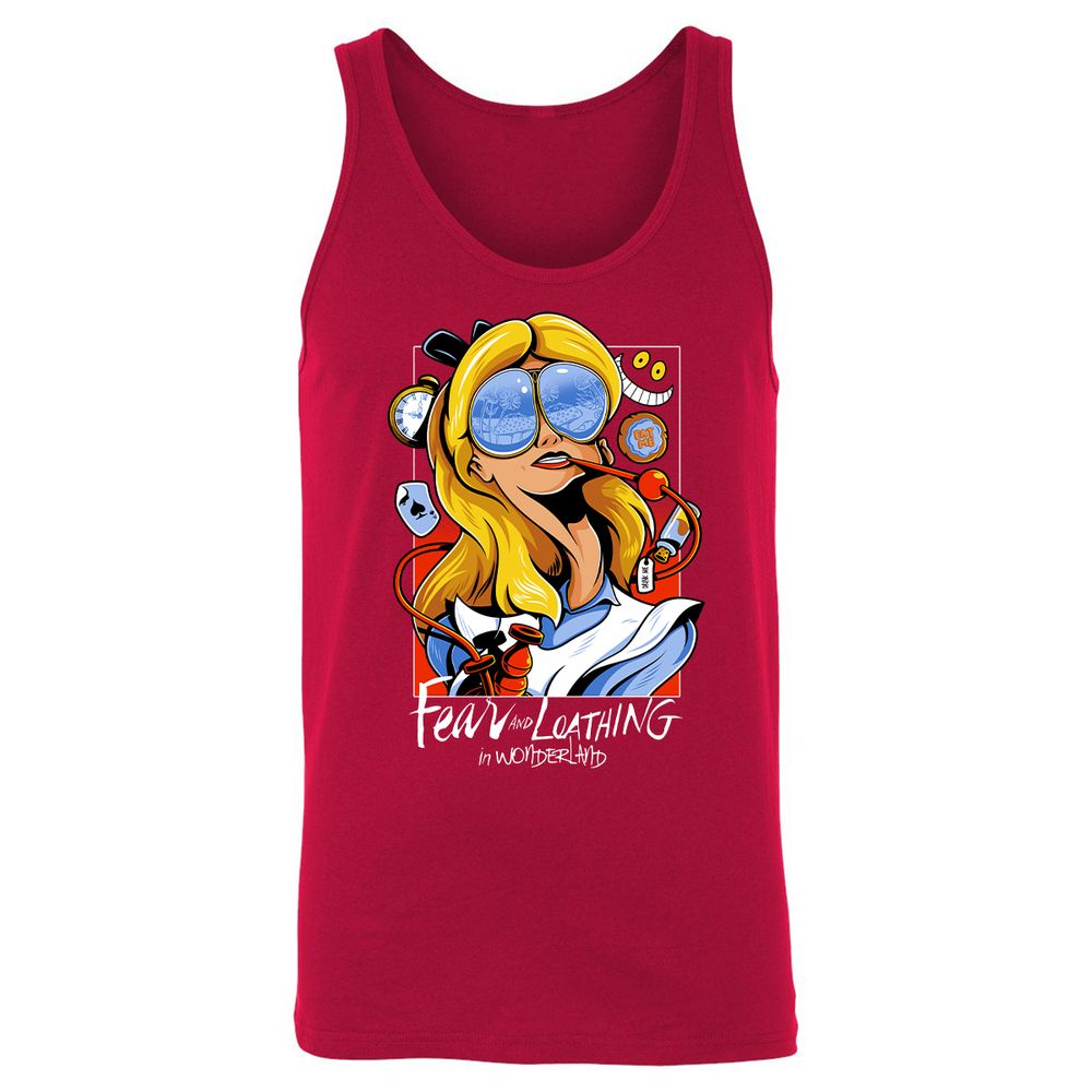 Unisex Jersey Tank - RMU9FNVQ - Red - 11