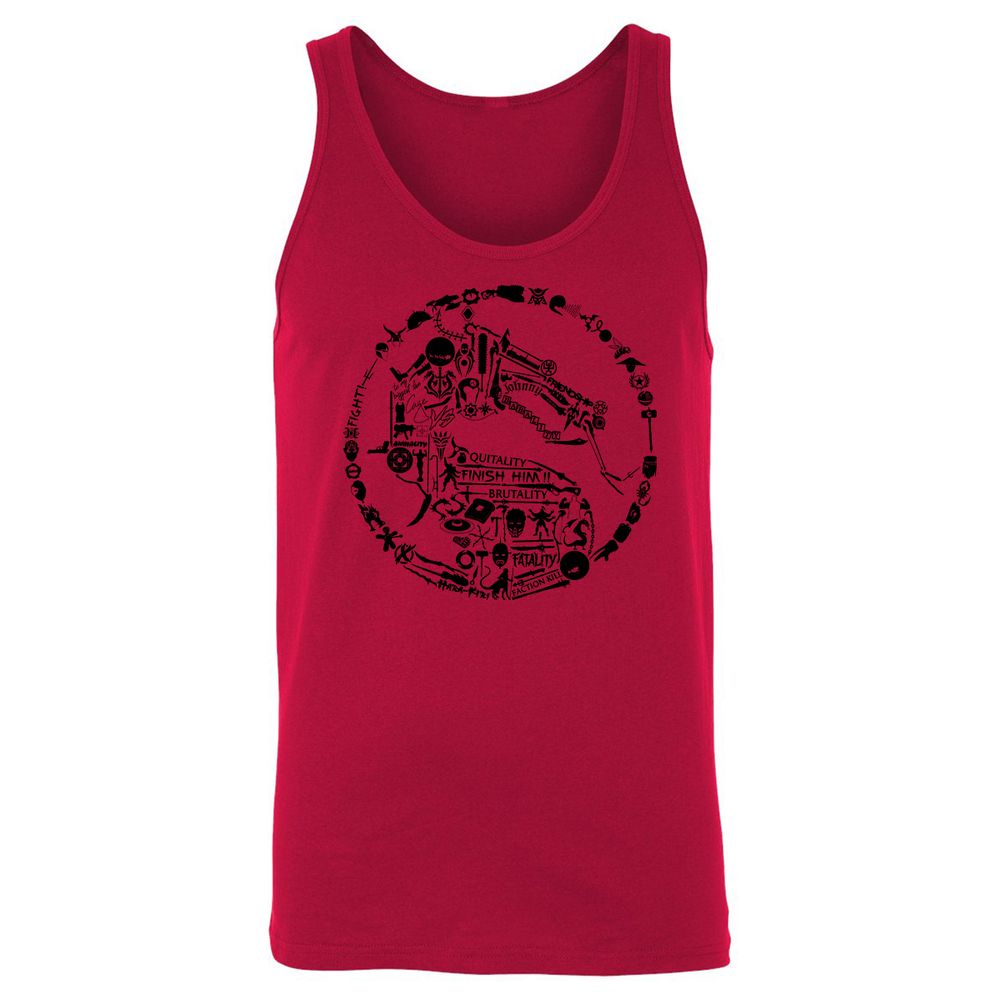 Unisex Jersey Tank - YLDA8E4G - Red - 11