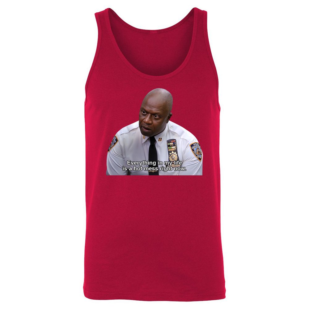 Unisex Jersey Tank - ELEBQ3GA - Red - 11