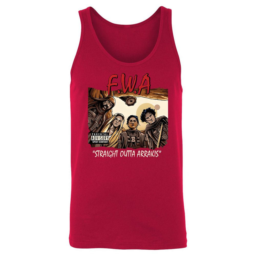 Unisex Jersey Tank - ZTXZQF6U - Red - 11
