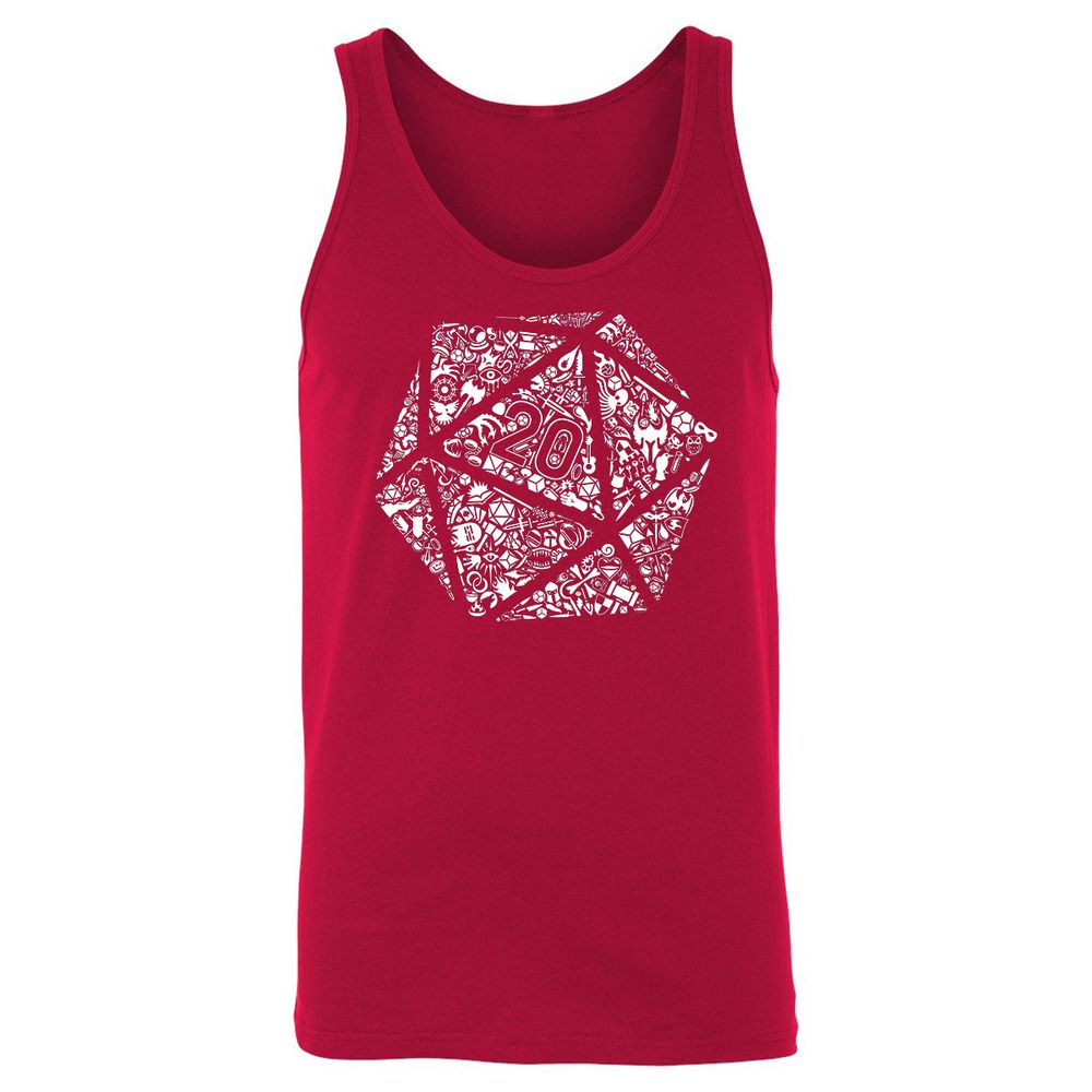 Unisex Jersey Tank - SCX7FN34 - Red - 11