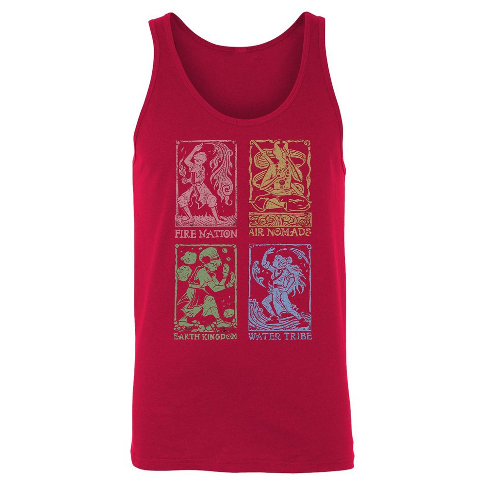 Unisex Jersey Tank - 8VW4ZFCU - Red - 11
