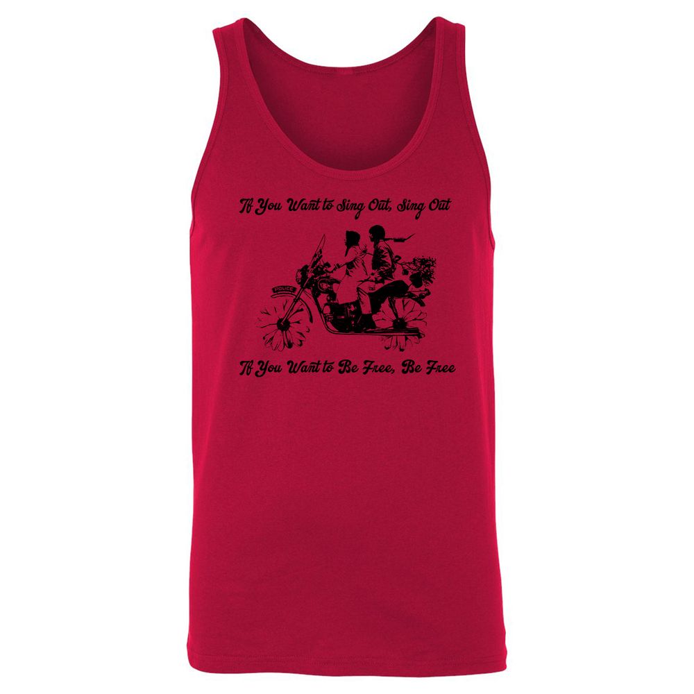 Unisex Jersey Tank - GE567YJN - Red - 11