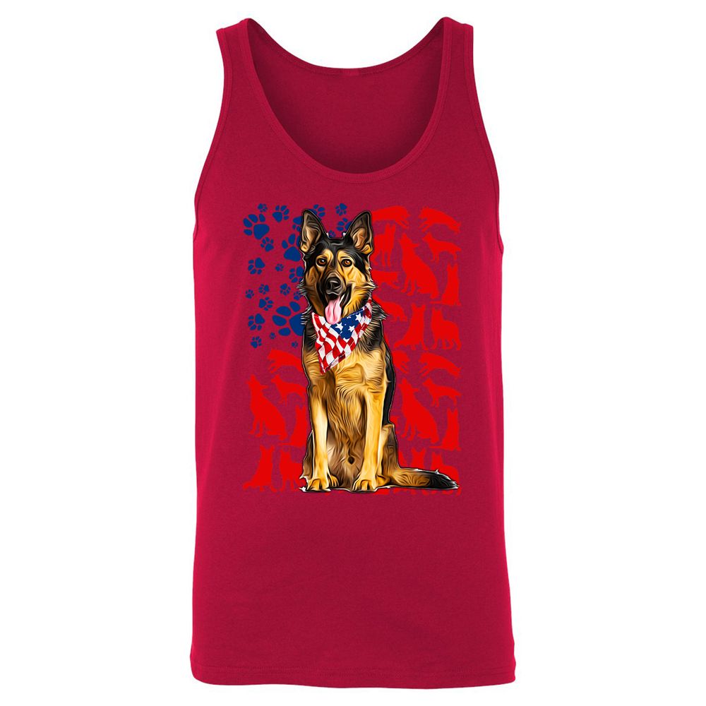 Unisex Jersey Tank - RJ84NLG1 - Red - 11