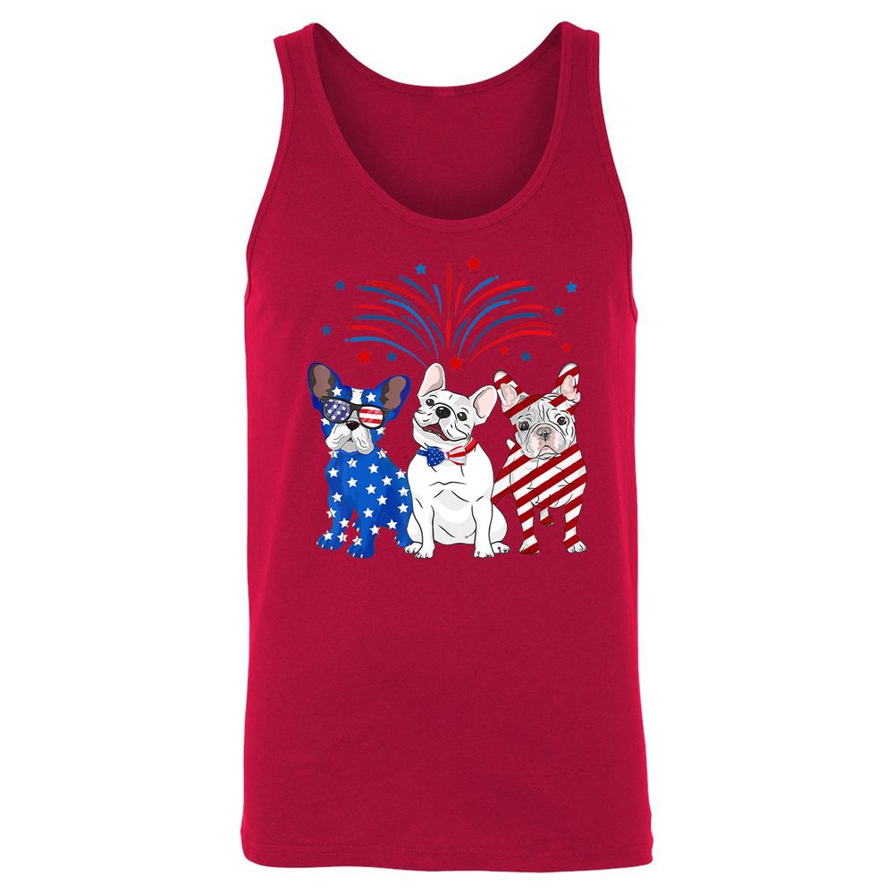 Unisex Jersey Tank - AXUUDGEK - Red - 11
