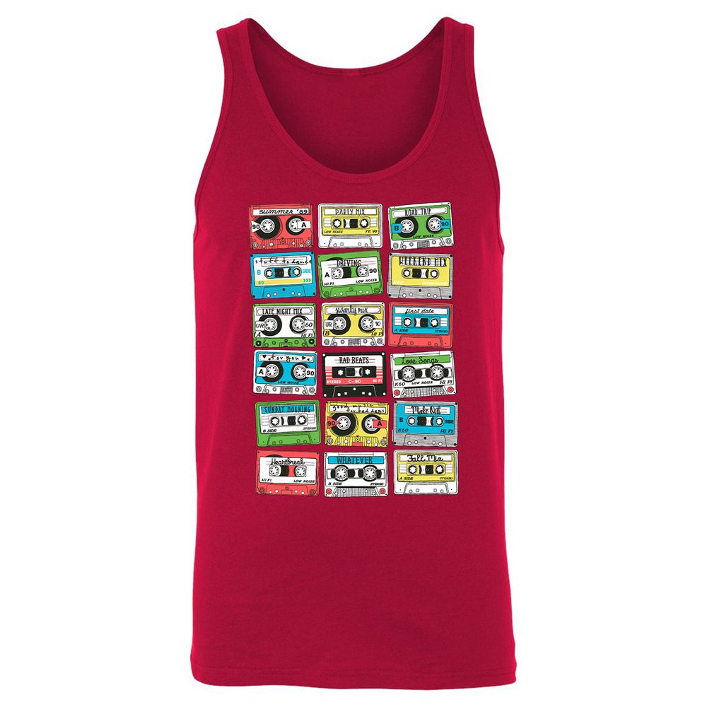 Unisex Jersey Tank - A6P5G3JW - Red - 11