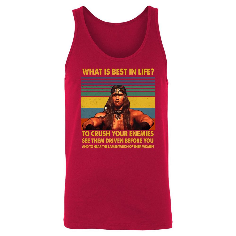 Unisex Jersey Tank - D4KB4YDR - Red - 11