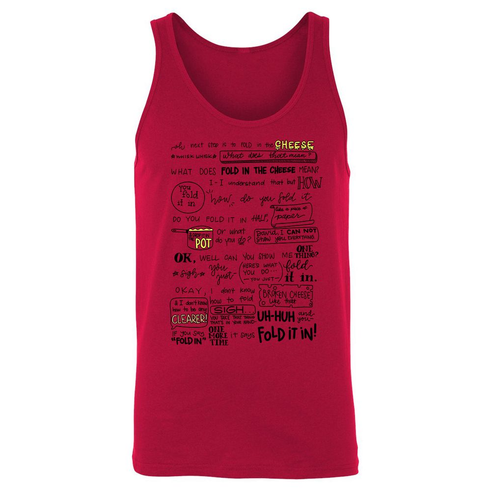 Unisex Jersey Tank - 8H4BDV3A - Red - 11
