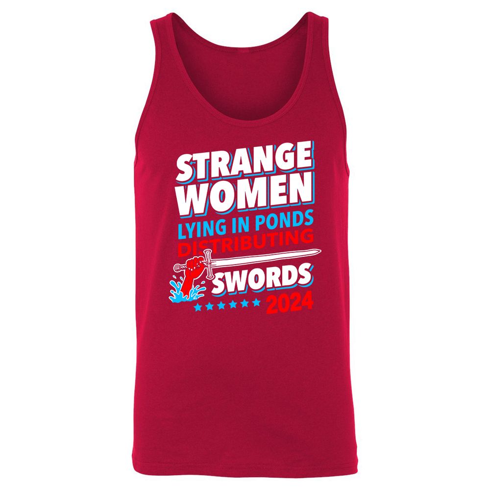 Unisex Jersey Tank - KJ5HGD63 - Red - 11