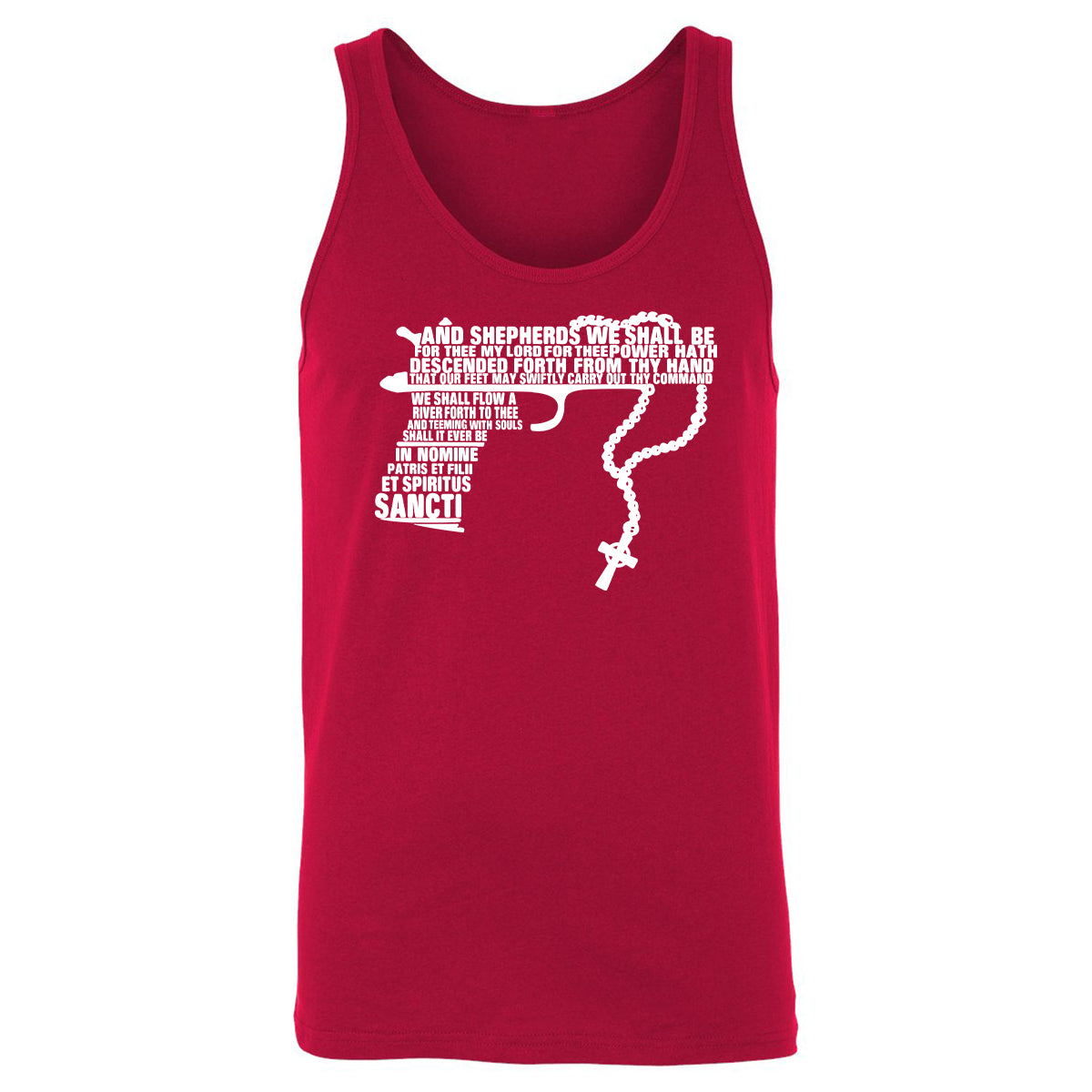 Unisex Jersey Tank - W5WR9CEQ - Red - 11