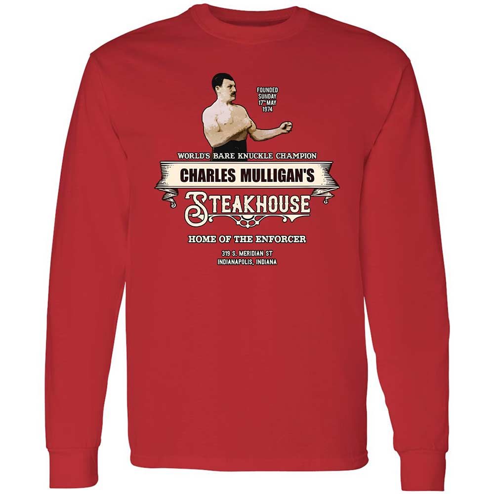 Long Sleeve T-Shirt - YWP8KGQ7 - Red - 11