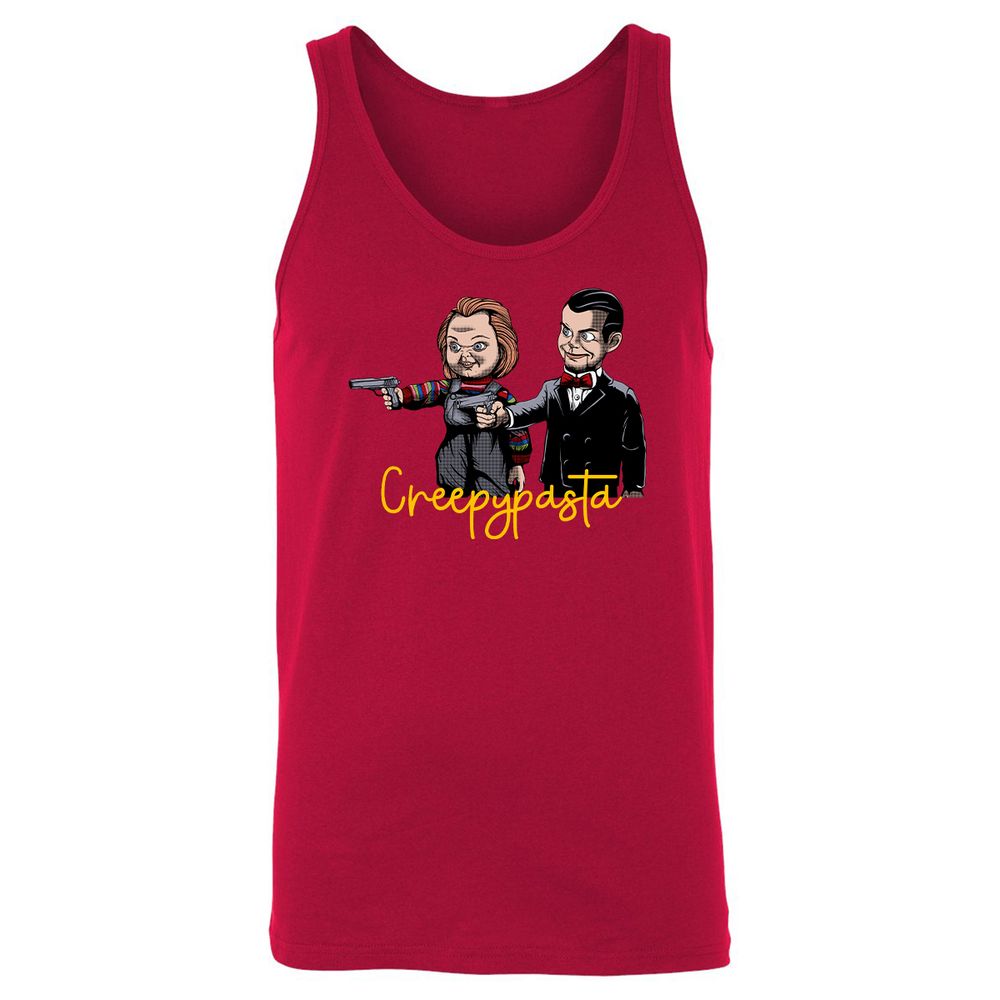 Unisex Jersey Tank - HTQCD5CE - Red - 11