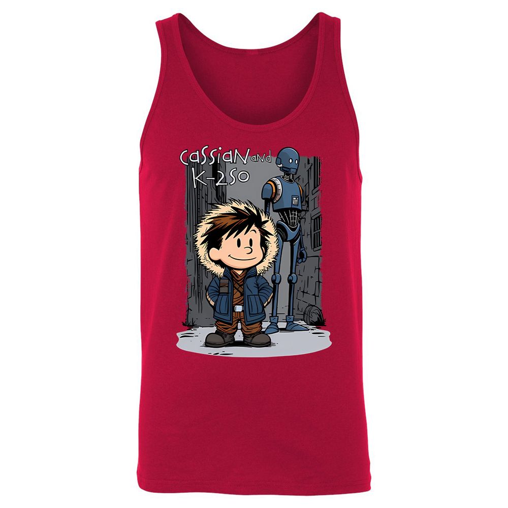 Unisex Jersey Tank - WDAVKV9X - Red - 11