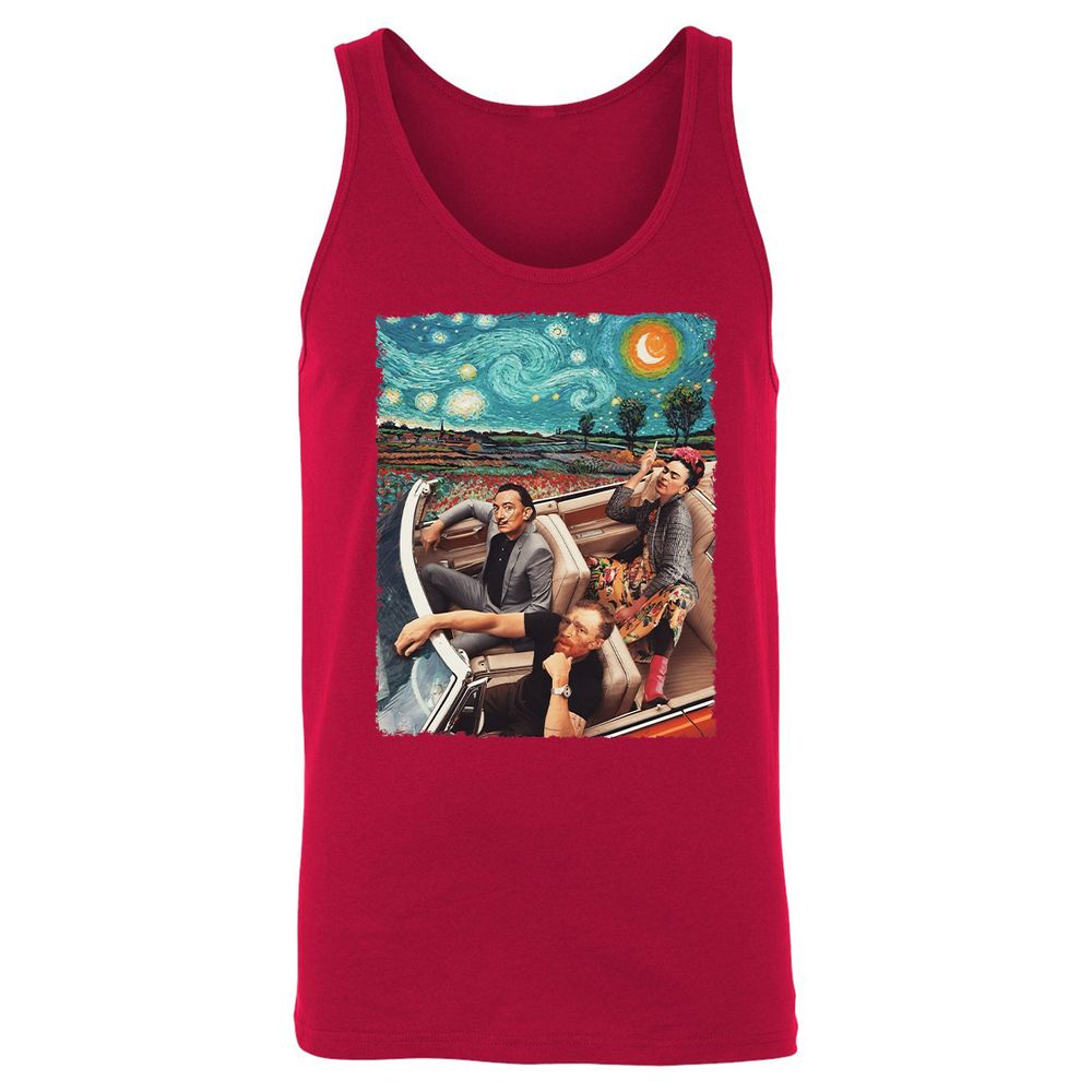 Unisex Jersey Tank - D5NNJCXH - Red - 11