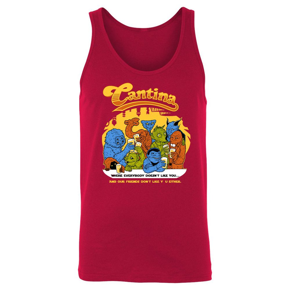 Unisex Jersey Tank - UVEN15DV - Red - 11