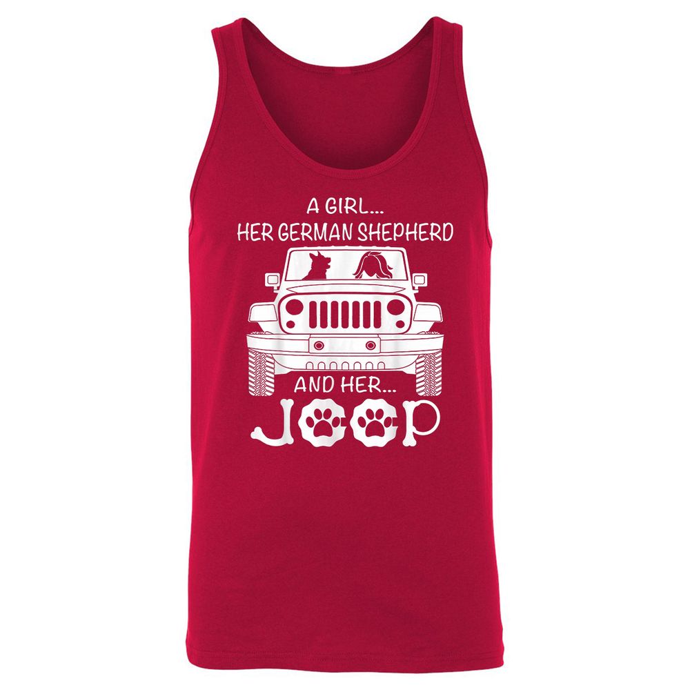 Unisex Jersey Tank - UAWYH527 - Red - 11