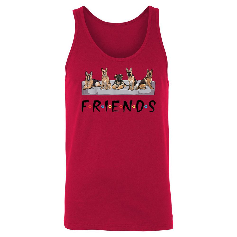 Unisex Jersey Tank - 5JPXH97S - Red - 11