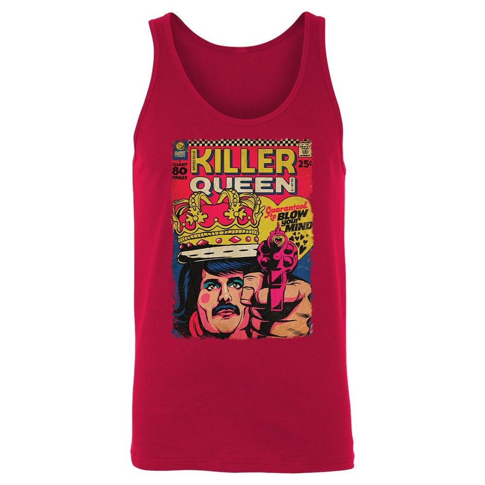 Unisex Jersey Tank - EU8N5HT6 - Red - 11